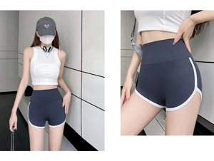 Pants Shorts With Contrast Color Safety Pants for Women's Hip Lift Outwear <b>Thin</b> Fit Suitable for Sports Underlay - Product Image 4