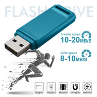 Nouveaux cadeaux d'entreprise, clé USB 16 Go/1 Go/128 Go, clés USB colorées, personnalisables, interface USB 2.0 en plastique, garantie 1 an
