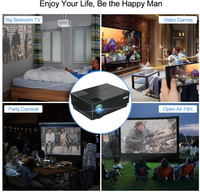 Projecteur vidéo Android le plus récent, classique, pour l'extérieur, professionnel, pour le cinéma maison, le bureau, l'éducation, ATV, avec VGA, HDMI, USB, WIFI, AV