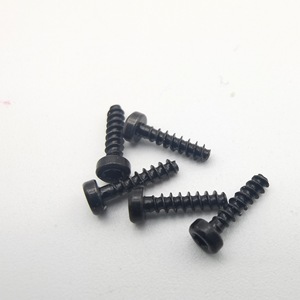Testa cilindrica placcato in zinco nero con testa a fiore di prugna Micro viti a coda piatta viti Anti-smontaggio - Product Image 3