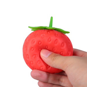 New Design Red Strawberries Slow Rising Jumbo Strawberry Fruit Food <b>Squishy</b> Toys - Product Image 1
