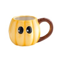 Meilleure Vente 2026 : Tasse Citrouille en Céramique pour Halloween, Motif Visage de Fantôme, 420 ml, Sans Plomb, Céramique de Qualité Alimentaire, Vente en Gros