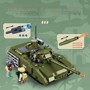 <span class=keywords><strong>Sluban</strong></span> Floating Dream Fantasy City Military Series B1253 Armata Main Battle Tank Blocs de construction assemblables pour enfants Petits - Product Image 3