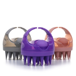 2024 Latest Style Hair Scalp Scrubber Shampoo <b>Brush</b> with Dispenser Silicone Scrubber Hair Washing <b>Brush</b> - Product Image 3