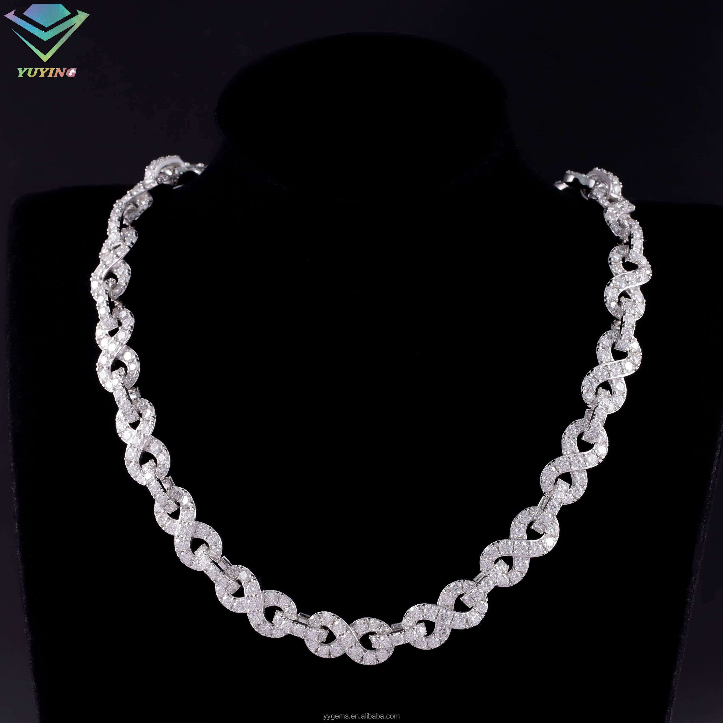 โซ่มอยซาไนต์ 13 มม.-S925