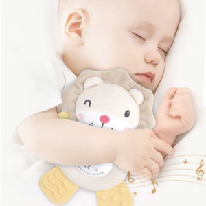 Peluches musicales pour bébés projecteur d'étoiles machine à sons d'animaux en peluche bruit blanc avec lumière en forme de cœur - Product Image 6