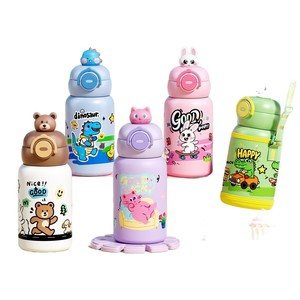 Cute Cartoon Stainless Steel Tumbler 316 Vacuum Insulated With Pop Up Lid And Straw For Kids Travel School Use - Product Image 4