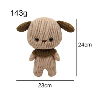 Nouveau produit transfrontalier fait à la main en peluche super douce <span class=keywords><strong>au</strong></span> <span class=keywords><strong>crochet</strong></span> Amigurumi Bear brodé poupée tricotée avec remplissage en coton PP - Product Image 2