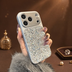 เคสโทรศัพท์ iPhone แบบกันกระแทก ดีไซน์สวยหรู พร้อมสายคล้องมือ ประดับเพชร - Product Image 3