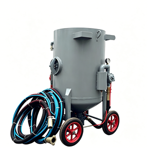 Machine de sablage pour le décapage de la rouille des coques de batteries avant le traitement de pulvérisation de surface - Product Image 2