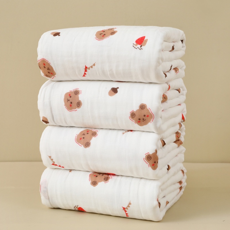 Newborn Baby Six Layer Gauze Bath