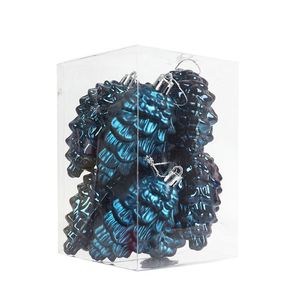 Wholesale Glass-blown <b>Pinecone</b> Shaped Christmas Glass Hanging Ornaments for Christmas Holiday - Product Image 5