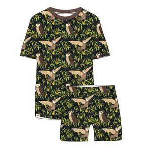 Versatile and Eco Chic Custom Designed Lyocell Two Piece Ensures Comfort and Practicality in Children's Pajama Sets