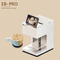 Impresora de Etiquetas de Inyección de Tinta Automática EB-Pro XP600 600dpi con Tinta Comestible para Selfies, Arte Latte 3D, Uso en Cocina/Restaurante, 1 Año de Garantía