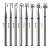 Forets à cuticules en diamant pour l'élimination des peaux mortes et le façonnage des ongles 3/32'' Outil professionnel de manucure et pédicure pour salon