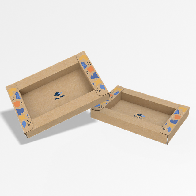 Custom Frame-Style Corrugated Kraft Waterproof Eco-Friendly Shockproof Item Holder Cardboard Paperboard Liner Box Insert