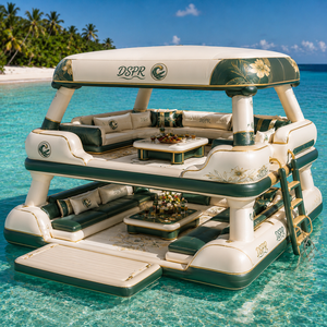 Dock Galleggiante che Rimanee Stabile su Acque Agitate Resistente al sole, perfetto per gli amanti della pesca per stare sull'acqua. - Product Image 4