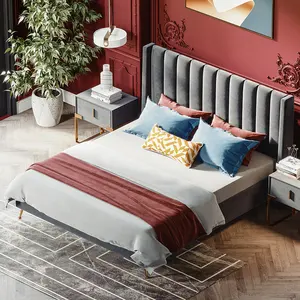 새로운 디자인 침실 가구 대형 침대 디자인 현대