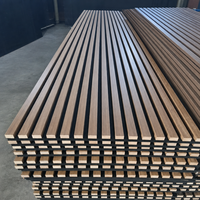 Panneaux muraux en lattes de bois en gros, insonorisants, en MDF, Akupanel, ignifuges, panneaux muraux acoustiques en lattes de bois, vente en gros