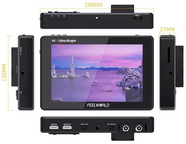 FEELWORLD LUT7S PRO 7 Inch 2200nits 3D LUT Touch Screen DSLR 