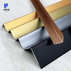 Cao cấp nhôm gạch trang trí dải 90 ° chuyển tiếp hồ sơ trong nhà tường/sàn trang trí với góc bảo vệ để sử dụng nhà - Product Image 4