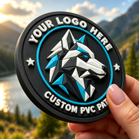Vente directe usine : Patchs PVC personnalisés, badges en silicone souple 3D animaux mignons de grande et petite taille avec boucle auto-agrippante, patchs en caoutchouc personnalisés