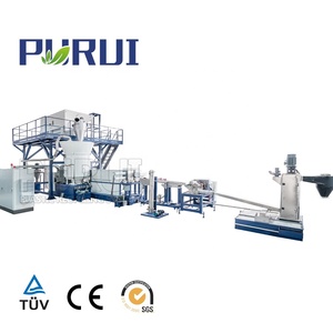 Broyeur de recyclage plastique à deux étages avec moteur de traitement PC PA PPR pour films PE PP lavés et sacs tissés, production de 400-500 kg/h - Product Image 6
