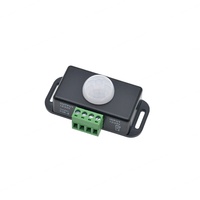 Mini capteur de mouvement infrarouge à détection humaine 12-24V 6A, bande lumineuse LED automatique pour armoire, écologique, ABS, 1 canal