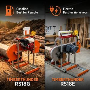 Scierie portative <span class=keywords><strong>de</strong></span> 460 mm <span class=keywords><strong>de</strong></span> capacité <span class=keywords><strong>de</strong></span> coupe, machine forestière à essence/électrique, scie à ruban, machine à scier le <span class=keywords><strong>bois</strong></span> RIMA - Product Image 1