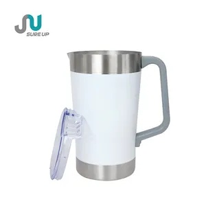 1.9L công suất cao Yerba Mate cup sữa Jug thép không gỉ cốc với xử lý và nắp cốc Cà Phê Cốc cho cửa hàng & khách sạn & nhà hàng