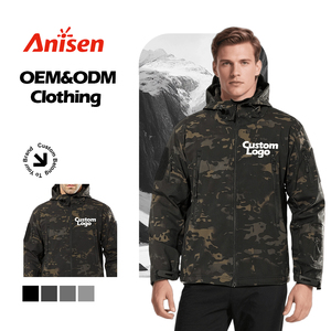 Chaqueta suave y ligera personalizada para <span class=keywords><strong>hombre</strong></span>, <span class=keywords><strong>cortavientos</strong></span> de <span class=keywords><strong>montaña</strong></span> impermeable con capucha, venta al por mayor, equipo para exteriores - Product Image 1