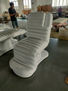 Luxury Modern Style Pink Double Column Electric Beauty Massage Bed New Style Facial Lash Bed Made of Synthetic Leather - Product Image 4