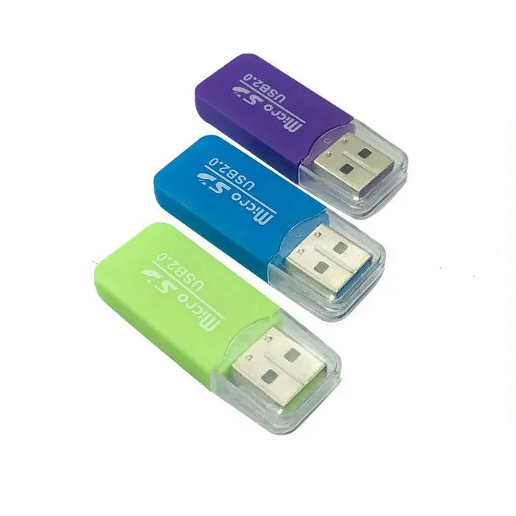 Lettore di Schede Mini USB2.0 Affari ME Raspberry Pi di Alta Velocità della Scheda di Memoria di TF lettore di Schede di Colore Casuale