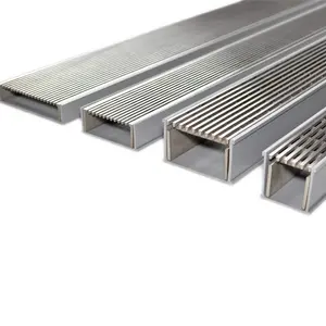 Hot Selling heelguard Channel Drain Stainless Steel Grating Bathroom Flooring External Drainage Grates