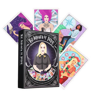 De Goede <span class=keywords><strong>Tarot</strong></span> Van Aangepaste Tarotkaart Afdrukken Paarse Randfolie - Product Image 1