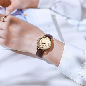 Offre Spéciale Montre à quartz rétro pour femmes Design de ceinture ronde simple haut de gamme pour les étudiants - Product Image 1