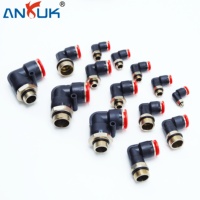 Connecteur Pneumatique Premium ANRUK à Raccord Rapide en Plastique Rouge (Nylon PA, PP, PE, PBT, PC) pour Tuyau d'Air et Ligne Industrielle – Garantie 1 An