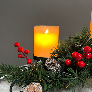 Decoración navideña Portavelas estilo navideño para Adviento de Navidad - Product Image 4
