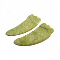 Masseur facial Gua Sha en jade Xiuyan de grande taille, outil de beauté anti-âge en pierre naturelle pour sculpter le visage