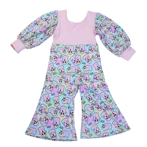 Superventas bebé niñas flor impresa ropa vestido trajes puff manga <span class=keywords><strong>mini</strong></span> tops partido faldas trajes - Product Image 4