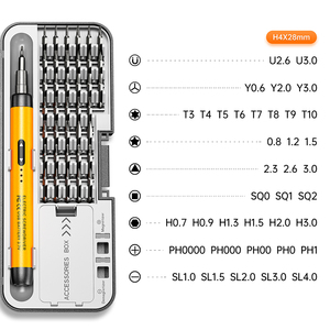 Kit de desmontaje electrónico de precisión 38 en uno, nuevo <span class=keywords><strong>destornillador</strong></span> eléctrico inalámbrico <span class=keywords><strong>para</strong></span> teléfono móvil <span class=keywords><strong>para</strong></span> fuente eléctrica DIY - Product Image 6