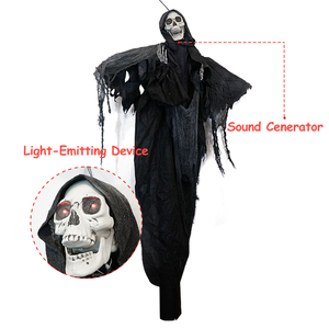 <span class=keywords><strong>2023</strong></span> Halloween Décoration <span class=keywords><strong>Maison</strong></span> <span class=keywords><strong>Hantée</strong></span> Fête Animée Noir Grim Squelette Reaper Halloween Props - Product Image 3