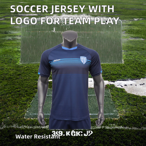Design Logo Waterproof 100% Polyester Soccer Football Shirt Kit with Digital Print for <b>College</b> Team - Product Image 2