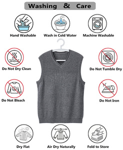 <span class=keywords><strong>Gilet</strong></span> da <span class=keywords><strong>Uomo</strong></span> in Maglia Misto <span class=keywords><strong>Lana</strong></span>, Viscosa, Nylon e Cashmere, Antipiega, Spesso, Senza Maniche, Tinta Unita, Morbido e Setoso - Product Image 4
