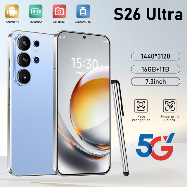 Wholesale SmartPhone New Mobile Phones Unlock 5G Smartphone for Motorola Moto S26ultra Unlock