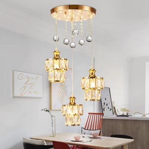 Hiện Đại Châu Âu Pha Lê <span class=keywords><strong>LED</strong></span> Đèn Chùm Sáng Tạo Cá Tính Thiết Kế Phòng Ăn Phòng Khách Ánh Sáng Mặt Dây Chuyền Cho Thanh - Product Image 2