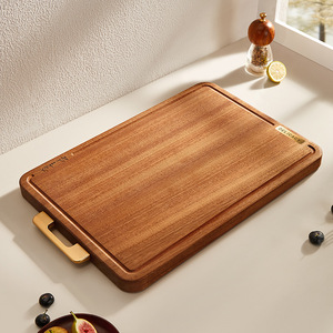 Planche à découper en bois d'ébène rectangulaire, qualité alimentaire, pour cuisine, petite, moyenne, grande, extra grande - Product Image 4