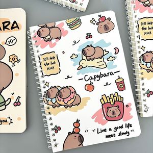 Venta al por mayor lindo Kawaii Capybara escuela espiral A5 cuaderno niños lindo cuaderno de dibujos animados para estudiantes - Product Image 4