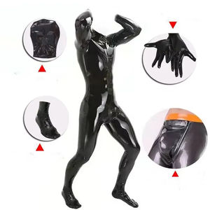 <span class=keywords><strong>Combinaison</strong></span> sexy pour hommes en similicuir PVC, <span class=keywords><strong>combinaison</strong></span> en <span class=keywords><strong>latex</strong></span> avec fermeture éclair à l'entrejambe, <span class=keywords><strong>combinaison</strong></span> érotique en <span class=keywords><strong>latex</strong></span> - Product Image 6