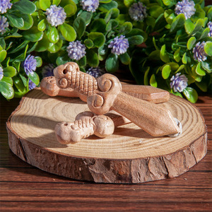 Colgante de espada de madera de durazno Linglong Pavilion de 5.5 cm, tallado en relieve, suministro para manualidades DIY, accesorio de decoración para el hogar - Product Image 3